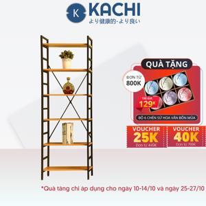 Kệ gỗ chân sắt 6 tầng Kachi MK246