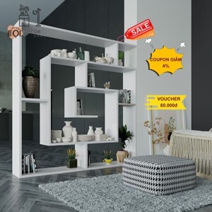 Kệ gỗ kết hợp nhiều hình BinBin KG15