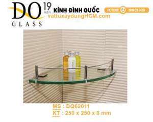 Kệ góc 1 tầng kính cường lực Đình Quốc 62011