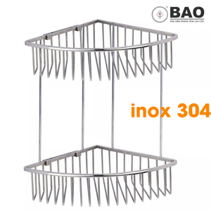 Kệ góc 2 tầng Inox BN 520