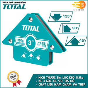 Ke góc nam châm hàn 3 góc 4in Total TAMWH50042