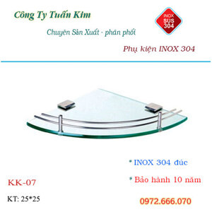 Kệ góc Vinahasa KK07 - inox 304, 2 tầng