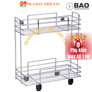 Kệ inox 2 tầng BAO BN 650