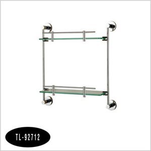 Kệ inox 2 tầng Tùng Lâm TL-92712 - Kính thẳng