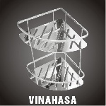 Kệ inox vệ sinh 2 tầng Vinahasa KK06