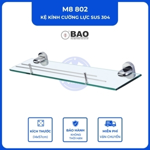 Kệ Kính Bao Inox - BAOKK-M8802 (Inox 304)