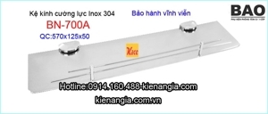 Kệ kính inox 304 BAO BN700A