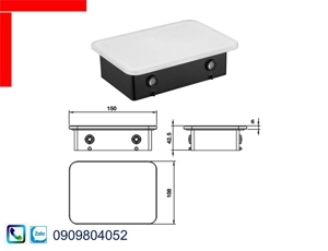 Kệ kính trắng 150 495.80.237