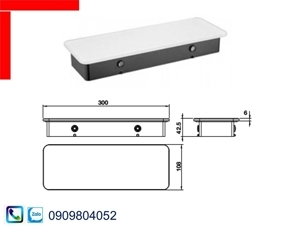 Kệ kính trắng 300 495.80.238