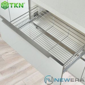 Kệ ngăn kéo đựng xoong nồi 700mm cánh kéo Newera NE103.700