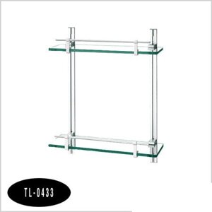 Kệ nhôm kính thẳng 2 tầng Tùng Lâm TL-0433