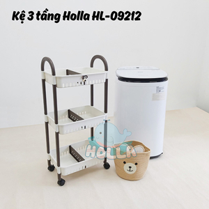 Kệ nhựa holla 3 tầng có bánh xe 110cm x 33cm x 44cm