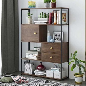 Kệ sách gỗ tự nhiên rộng 1.2m KTT05