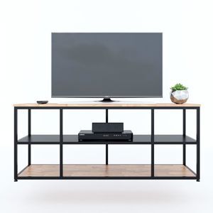 Kệ Tivi UNMA 140cm đơn giản khung săt gỗ cao su KTV68078