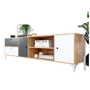 Kệ Tivi URAN 2m gỗ cao su KTV68047