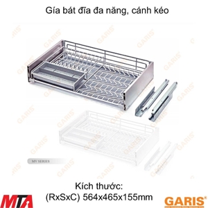 Kệ úp chén Garis cánh kéo nan MD02.60V