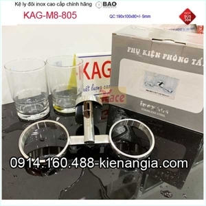 Kệ vòng để ly inox 304 cao cấp BAO M8805 (M-8805) 19x10x8 cm