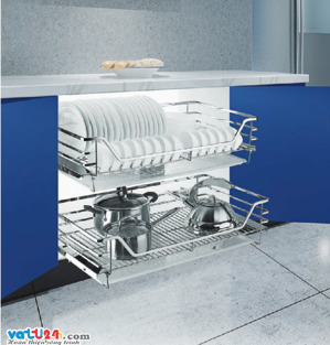 Kệ xoong nồi Huge inox 304 mờ nan dẹt H-XN13G9