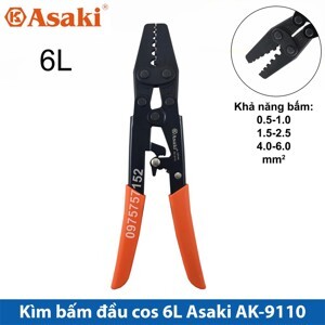 Kềm bấm đầu cosse Asaki AK-9110