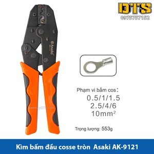 Kềm bấm đầu cosse tròn Asaki AK-9121