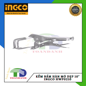 Kềm bấm hàn mỏ dẹp 10 inch Ingco HWP0210