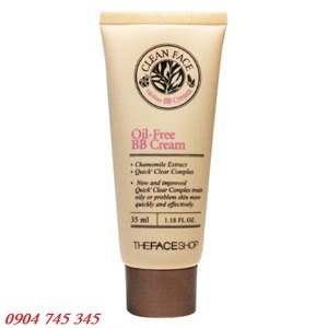 Kem BB Cream Clean Face Oil Free