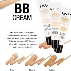 Kem BB NYX Beauty Balm BBCR01 Nude