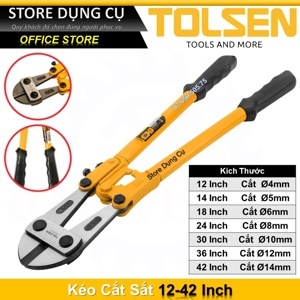 Kềm cắt sắt 30" Tolsen 10245 750mm (Vàng)