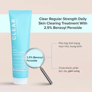 Kem chấm mụn Paula's Choice Clear Regular Strength Daily Skin Clearing Treatment 2,5% Benzoyl Peroxide 67ml