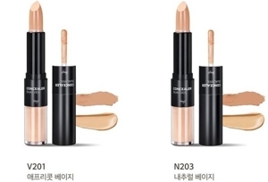 Kem Che Khuyết Điểm 2 Đầu Concealer Dual Veil The Face shop