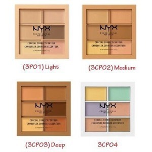 Kem che khuyết điểm & tạo khối 6 Màu Nyx Conceal Correct Contour