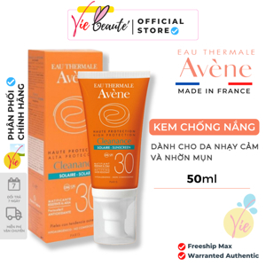 Kem chống nắng Avene High Protection Cleanance Sunscreen SPF30 50 ml