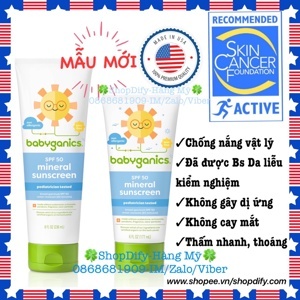 Kem chống nắng Babyganics Mineral-Based Sunscreen