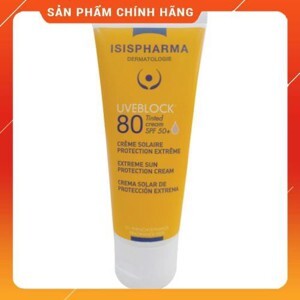 Kem chống nắng bảo vệ tối đa cho da nhạy cảm Isis Pharma Uveblock SPF80 Tinted màu da 40ml