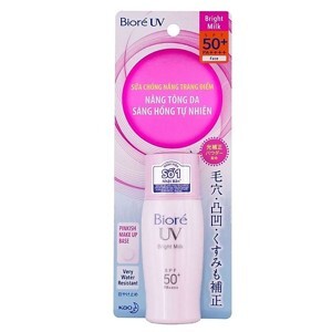 Kem chống nắng Biore Bright Face Milk SPF 50+ 30ml