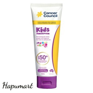 Kem chống nắng Cancer Council SPF 50+ Kids 110ml