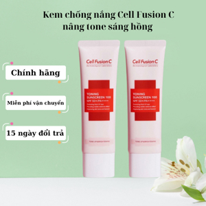 Kem chống nắng cell fùsion c toning suncreen 100 SPF 50+ 50ml