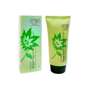 Kem chống nắng Cellio Green Tea Whitening Sun Cream SPF50 PA+++