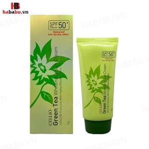 Kem chống nắng Cellio Green Tea Whitening Sun Cream SPF50 PA+++