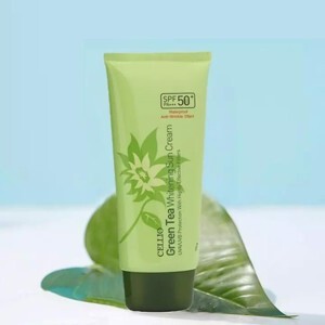 Kem chống nắng Cellio Green Tea Whitening Sun Cream SPF50 PA+++