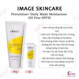 Kem chống nắng cho da dầu Image Skincare Prevention Daily Matte Moisturizer Oil Free SPF 32