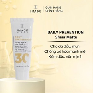 Kem chống nắng cho da dầu Image Skincare Prevention Daily Matte Moisturizer Oil Free SPF 32