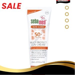 Kem chống nắng cho da mặt Sebamed Sun Care Multi Protect Sun Cream SPF 50+ Without Perfume 75ml