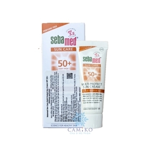 Kem chống nắng cho da mặt Sebamed Sun Care Multi Protect Sun Cream SPF 50+ Without Perfume 10ml