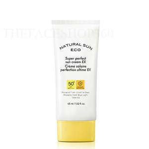 Kem chống nắng chống bụi mịn ánh sáng xanh Thefaceshop Natural Sun Eco Super Perfect Sun Cream Ex Spf50+ Pa++++