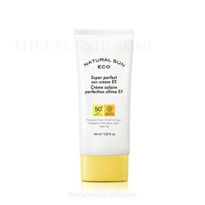 Kem chống nắng chống bụi mịn ánh sáng xanh Thefaceshop Natural Sun Eco Super Perfect Sun Cream Ex Spf50+ Pa++++