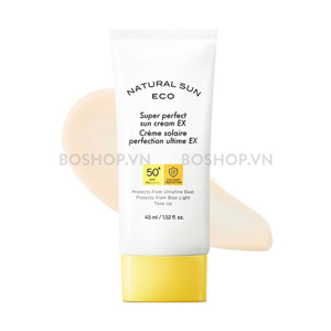 Kem chống nắng chống bụi mịn ánh sáng xanh Thefaceshop Natural Sun Eco Super Perfect Sun Cream Ex Spf50+ Pa++++