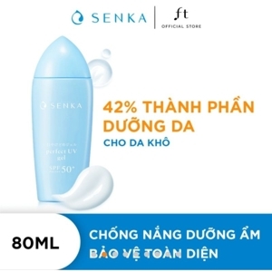 Kem chống nắng dạng gel chiết xuất tơ tằm trắng Senka Perfect UV Gel 80g