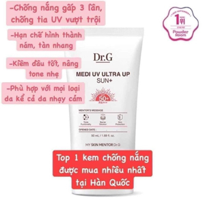 Kem chống nắng Dr.G Medi UV Ultra Sun SPF50+ PA+++ - 50ml