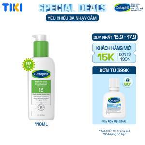 Kem chống nắng dưỡng ẩm hàng ngày cho da mặt Cetaphil Daily Facial Moisturizer SPF15 118ml